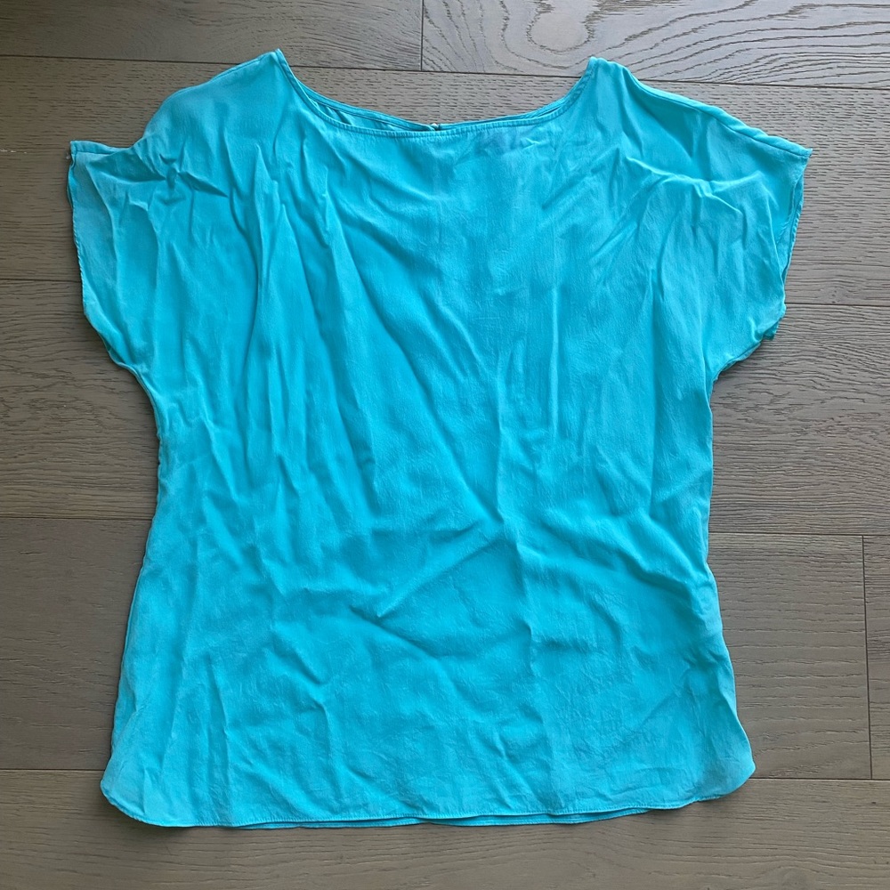 Lilly Pulitzer Womens Small Blue Short Sleeve Tunic Top